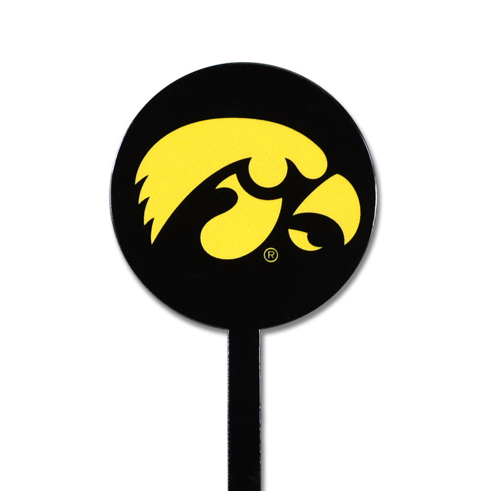 Iowa Hawkeyes Black Steel Garden Stake