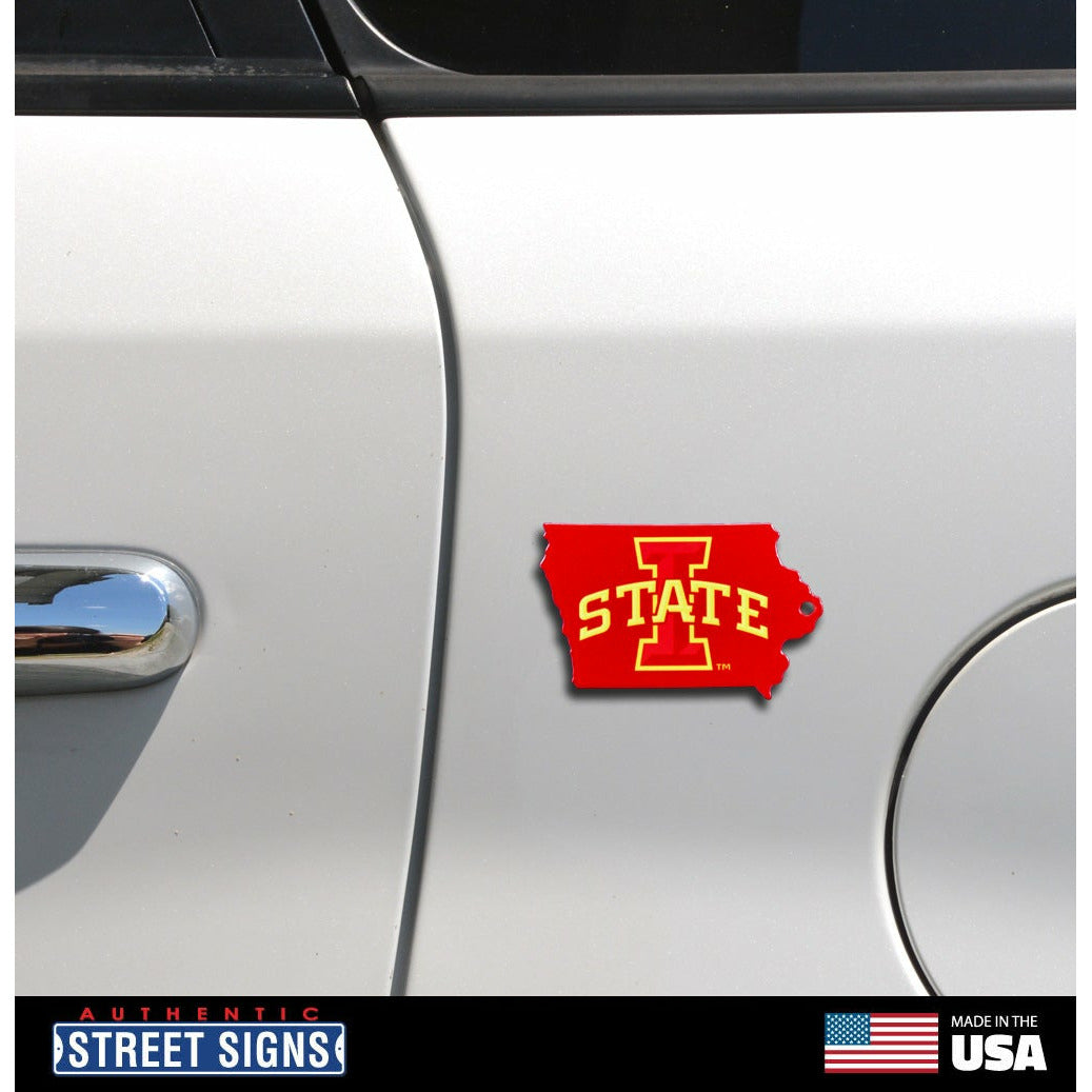 Iowa State Cyclones - State of Iowa Steel Super Magnet
