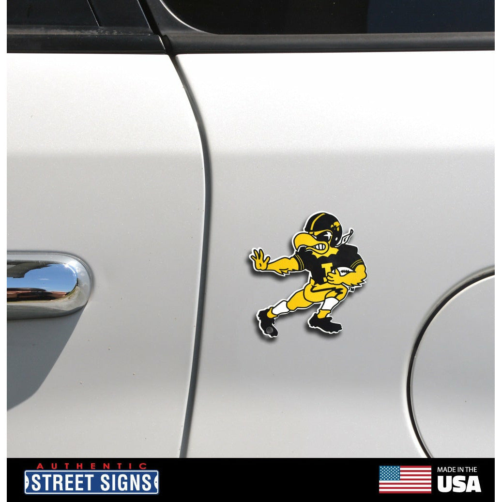 Iowa Hawkeyes - Stiff Arm Herky Steel Super Magnet