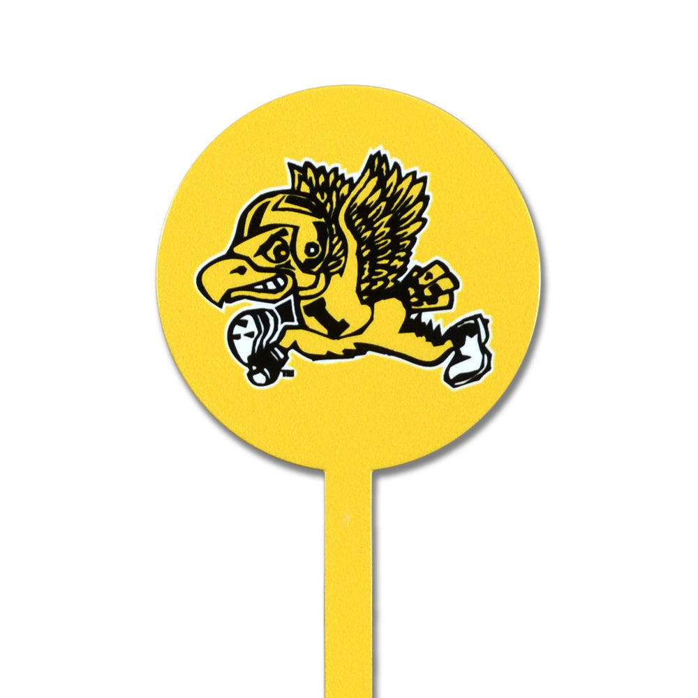 Iowa Hawkeyes Vintage Herkey Steel Garden Stake