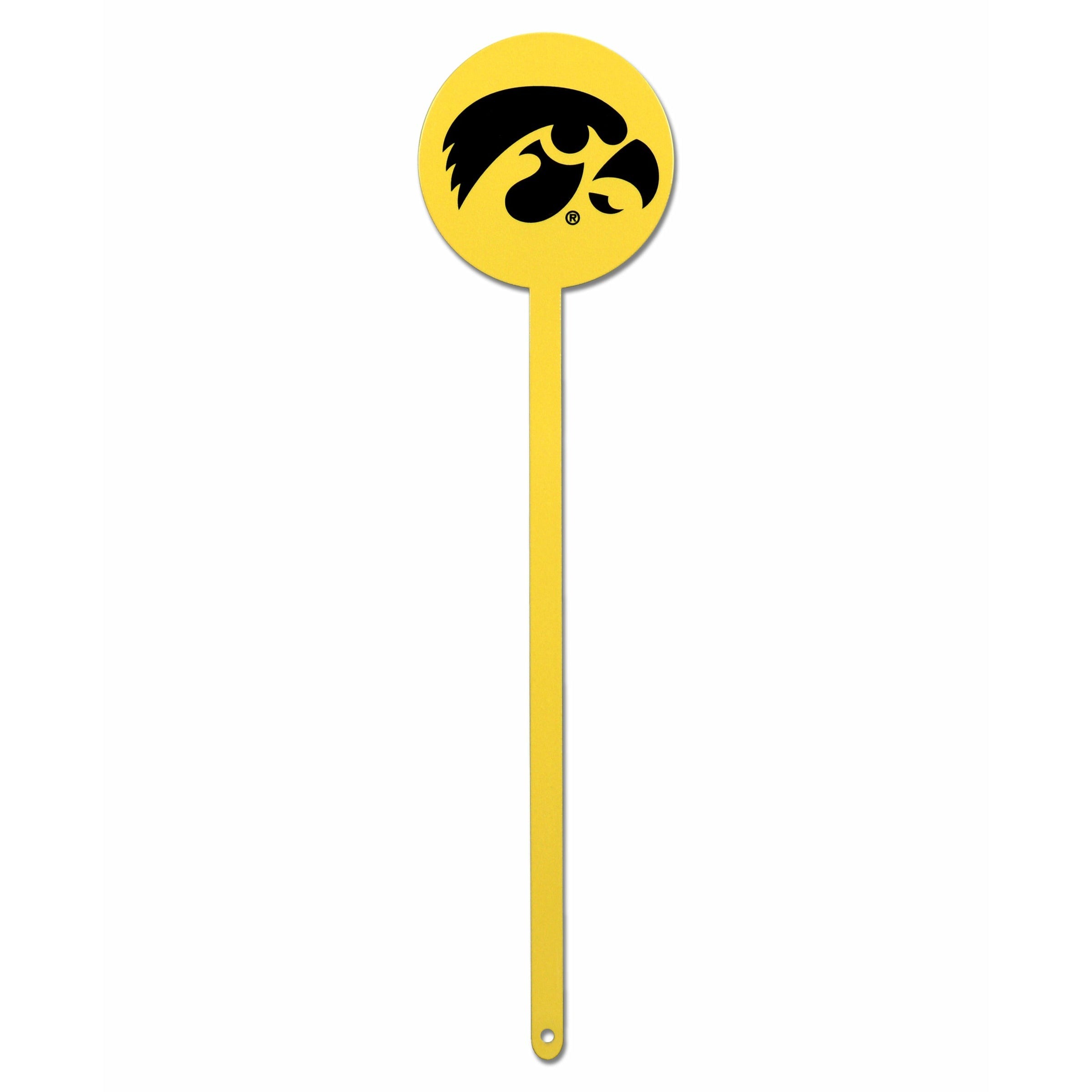 Iowa Hawkeyes Yellow Steel Garden Stake