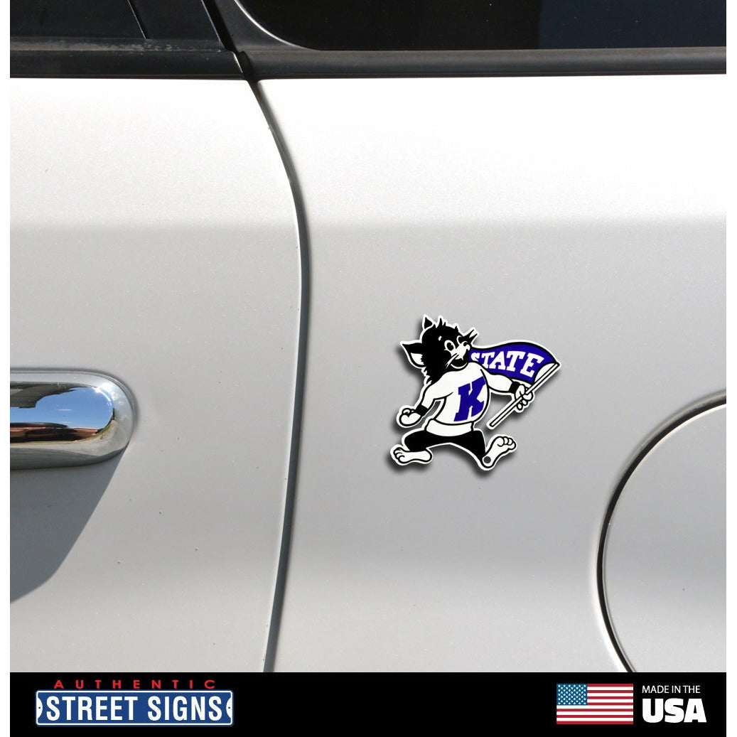 Kansas State Wildcats - Willie The Wildcat Steel Super Magnet