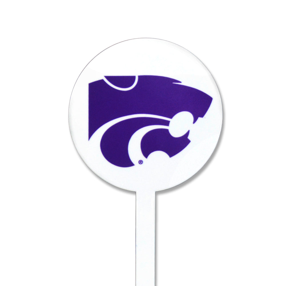 Kansas State Wildcats White Steel Garden Stake