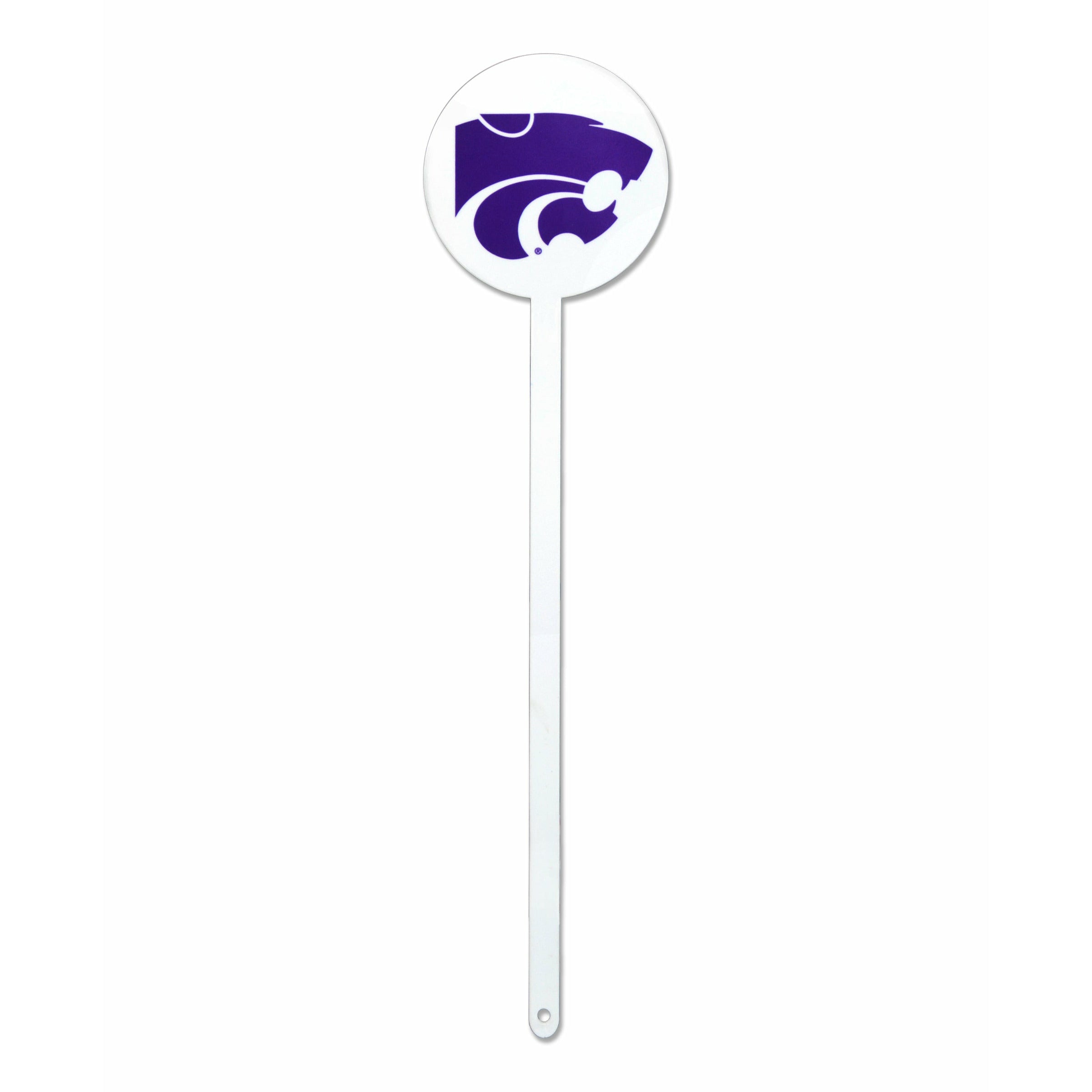Kansas State Wildcats White Steel Garden Stake
