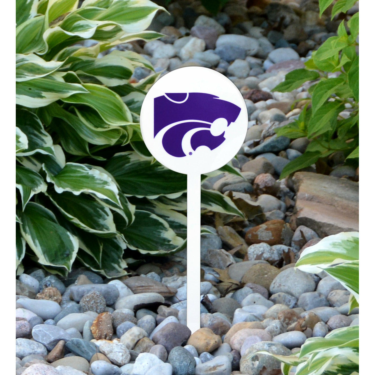 Kansas State Wildcats White Steel Garden Stake