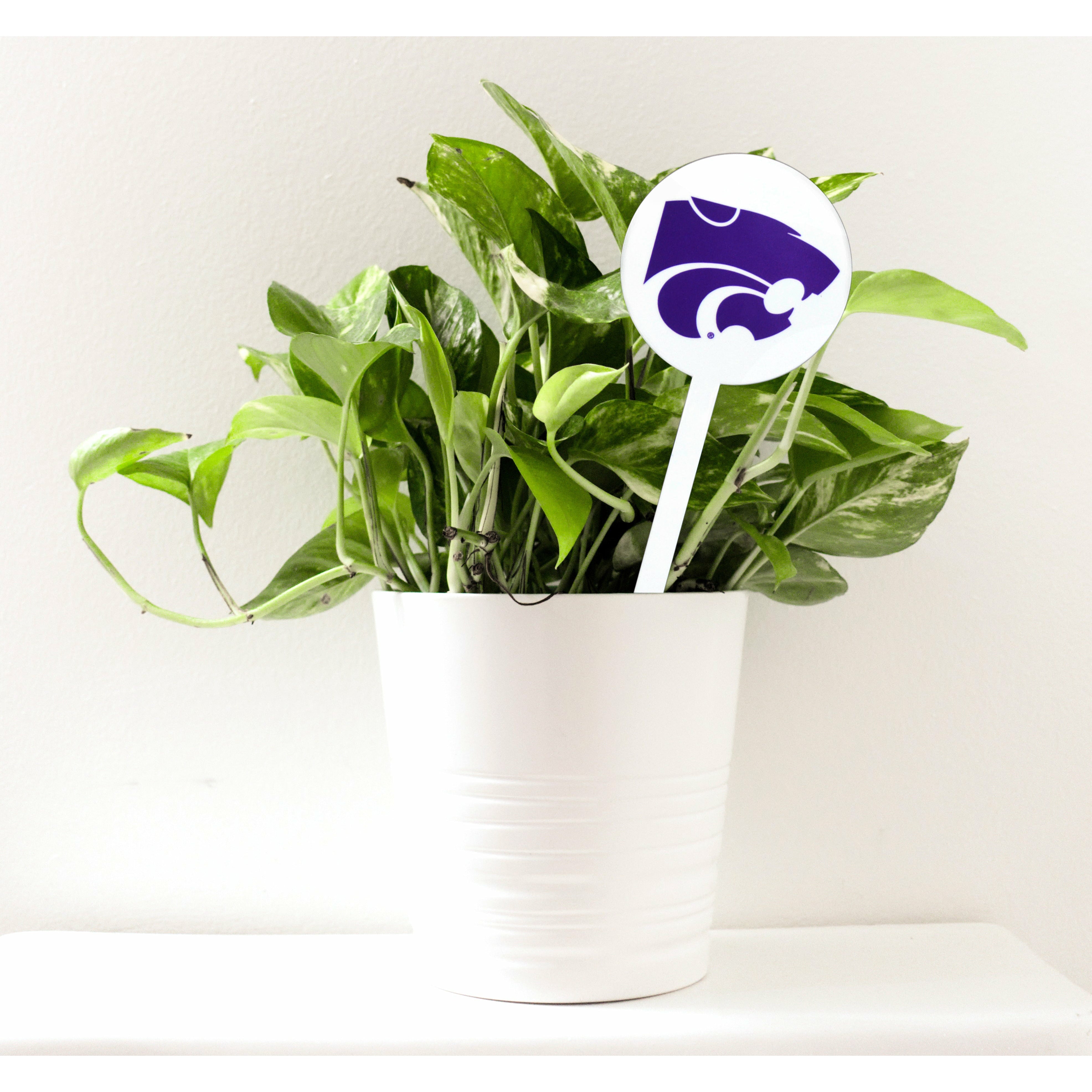 Kansas State Wildcats White Steel Garden Stake