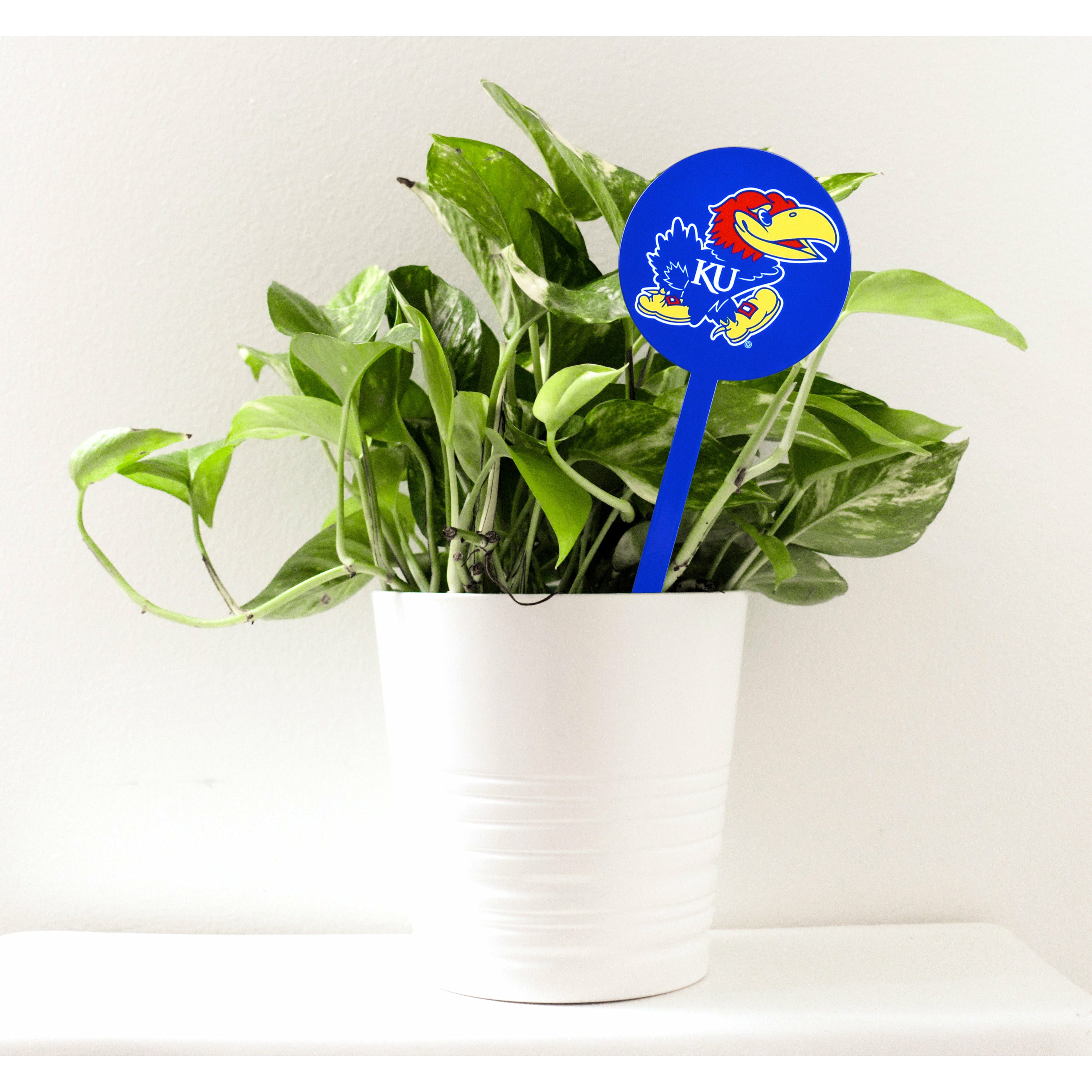 Kansas Jayhawks Blue Steel Garden Stake