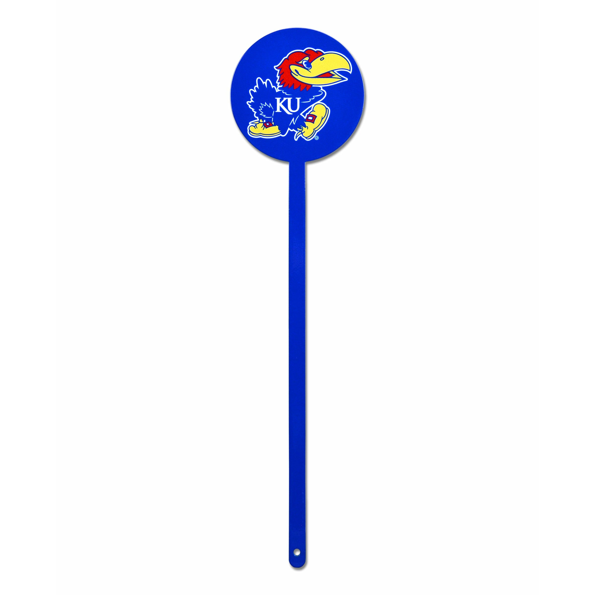 Kansas Jayhawks Blue Steel Garden Stake
