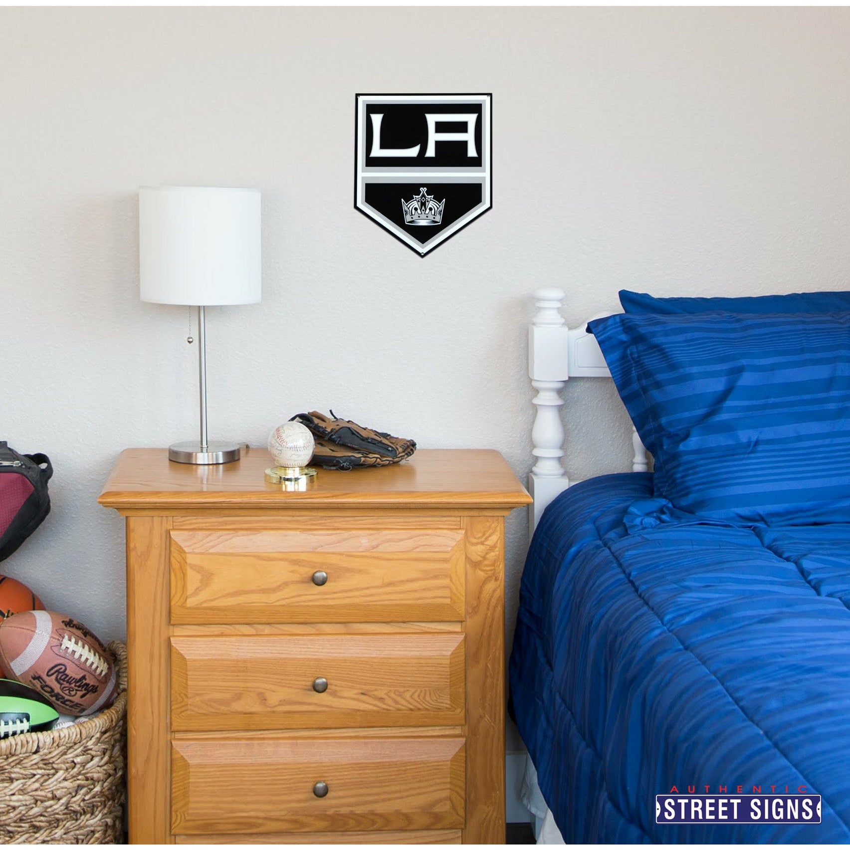 Los Angeles Kings 12" Spirit Size Steel Laser Cut Sign