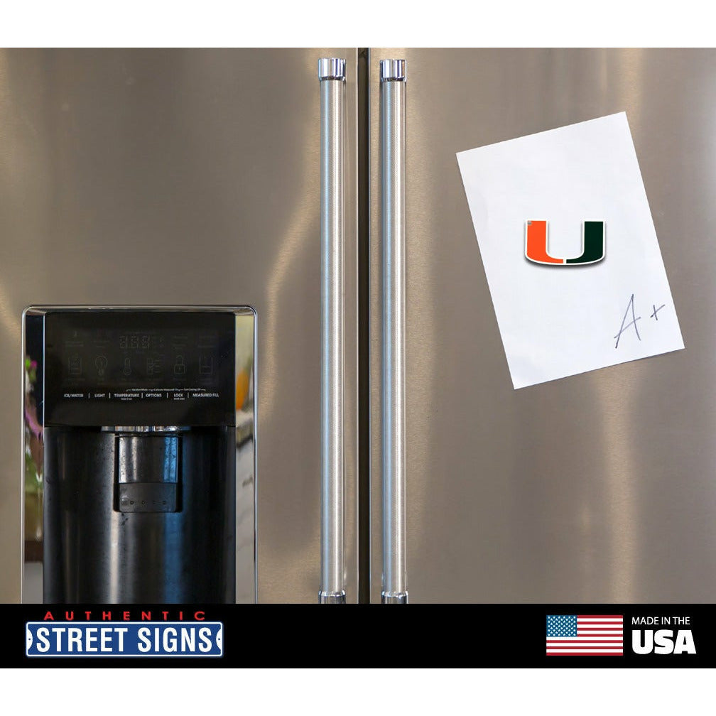 Miami Hurricanes Steel Super Magnet