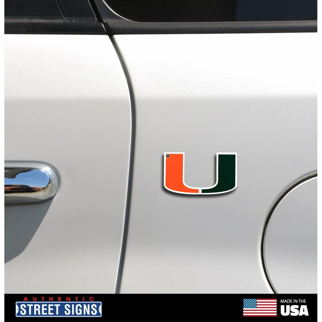 Miami Hurricanes Steel Super Magnet