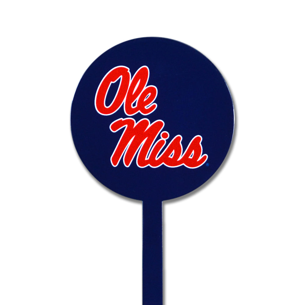 Ole Miss Rebels Navy Steel Garden Stake