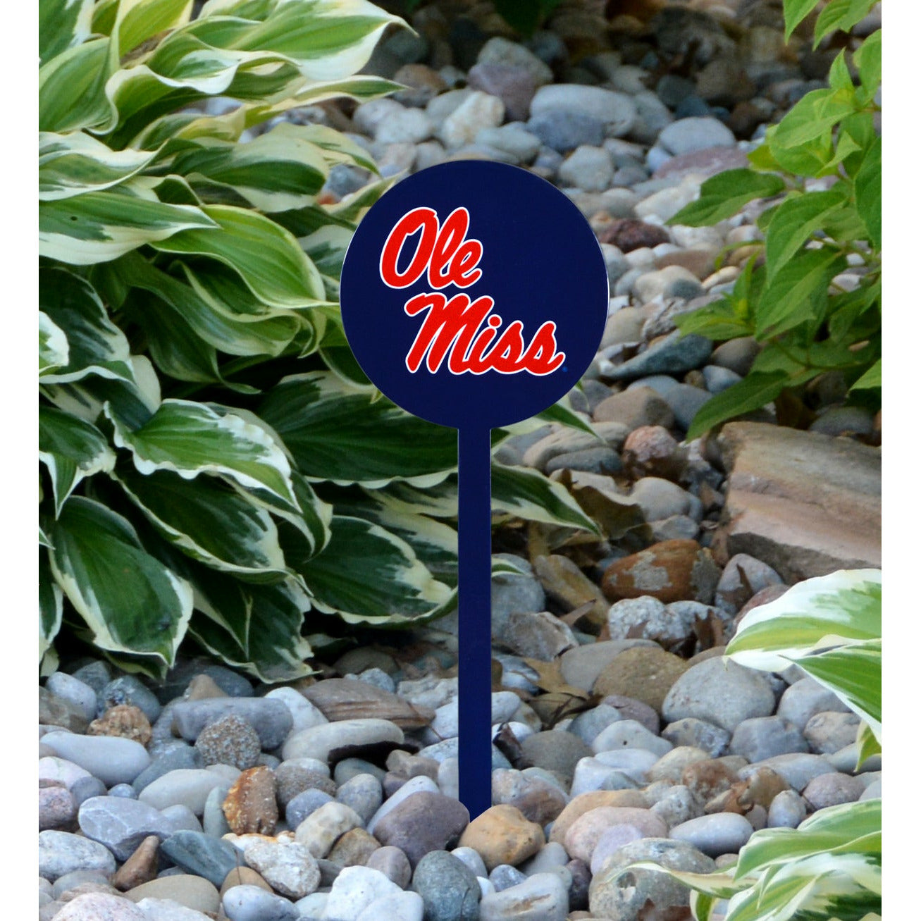 Ole Miss Rebels Navy Steel Garden Stake