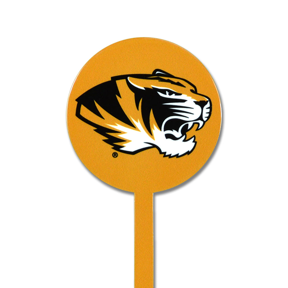 Missouri Tigers Tiger Head Gold Steel Garden Stake