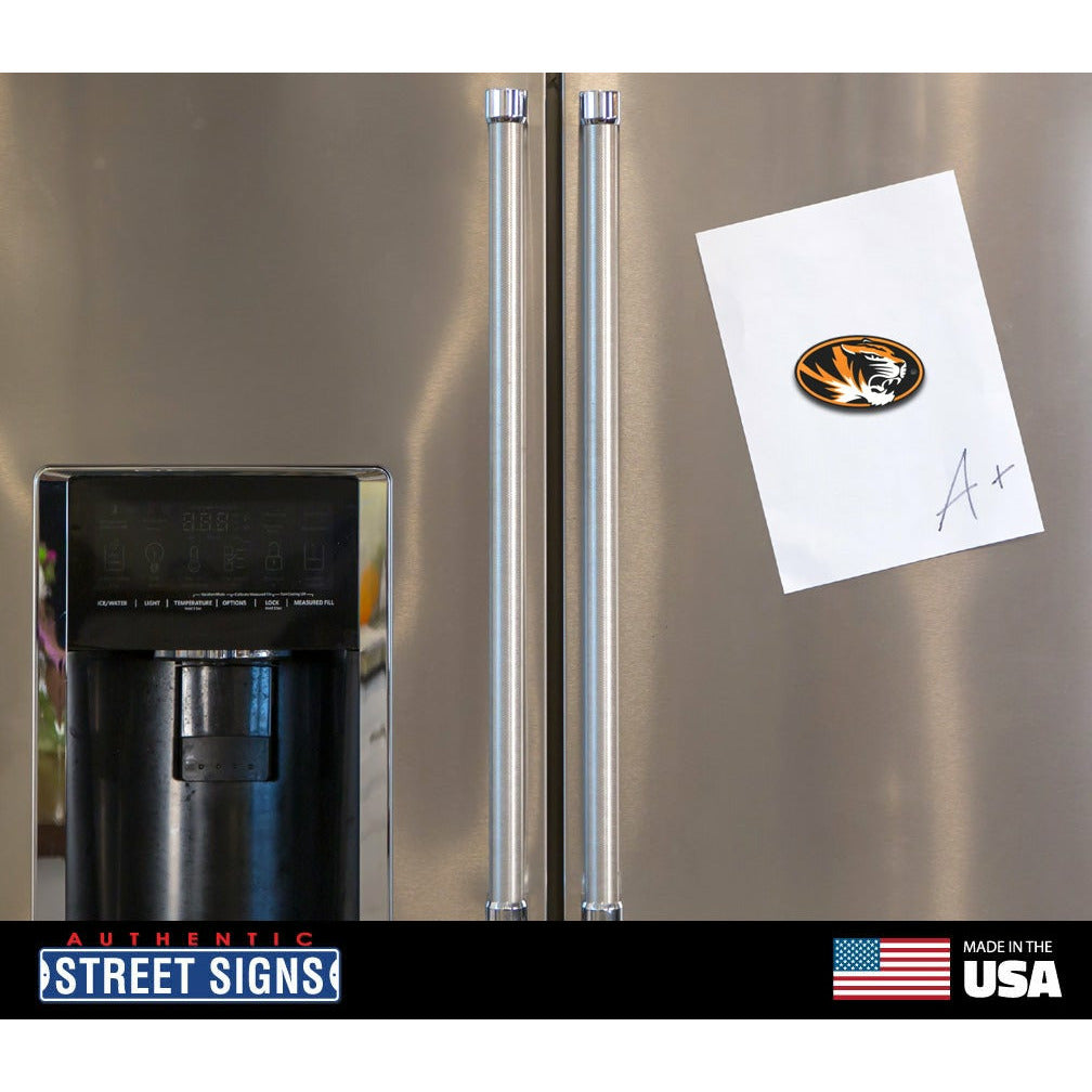 Missouri Tigers - Oval Steel Super Magnet