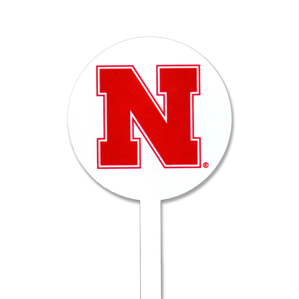 Nebraska Cornhuskers Block N Steel Garden Stake