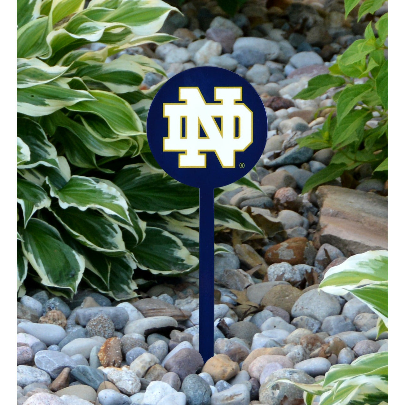 Notre Dame Fighting Irish ND Navy Steel Garden Stake