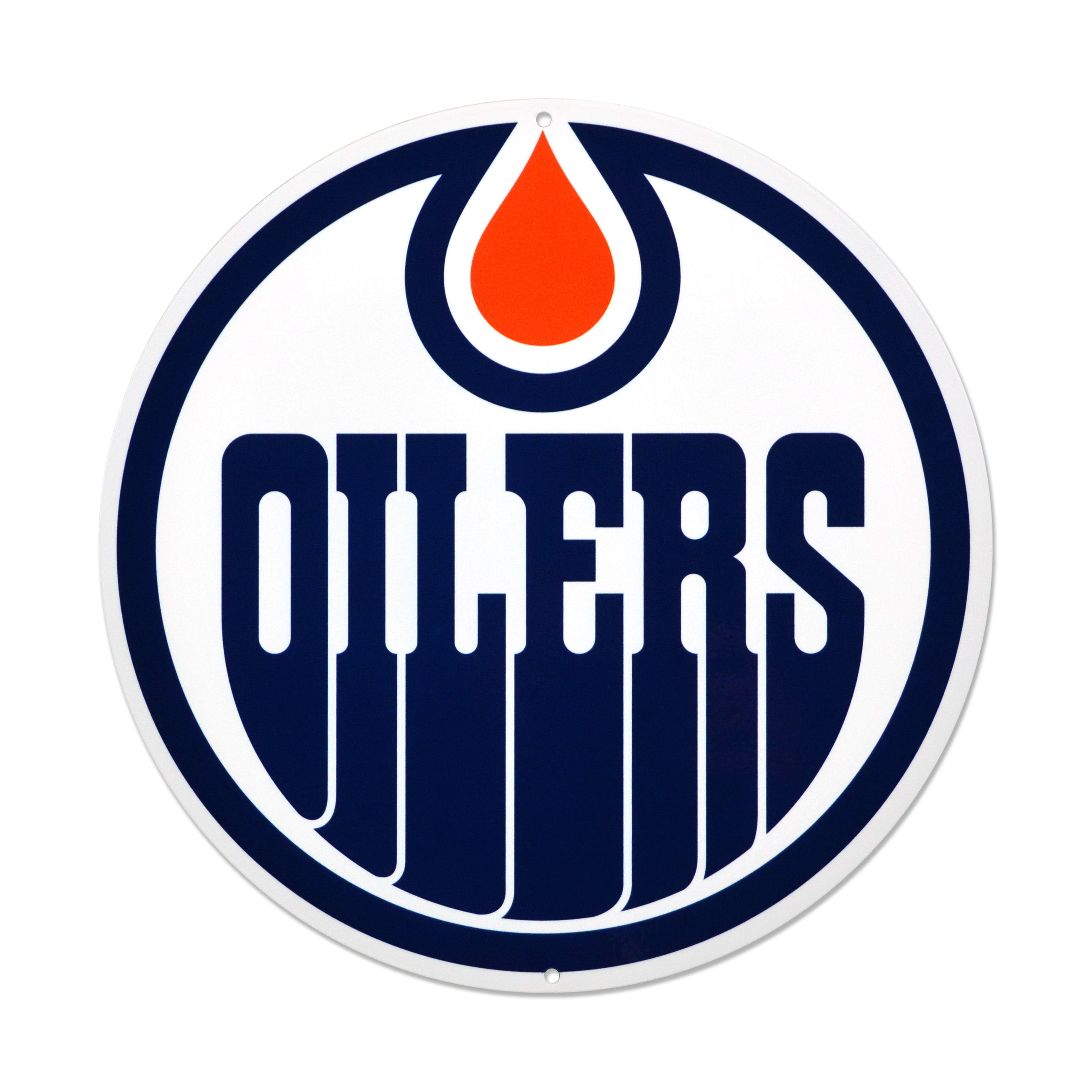 Edmonton Oilers 12" Spirit Size Steel Laser Cut Sign