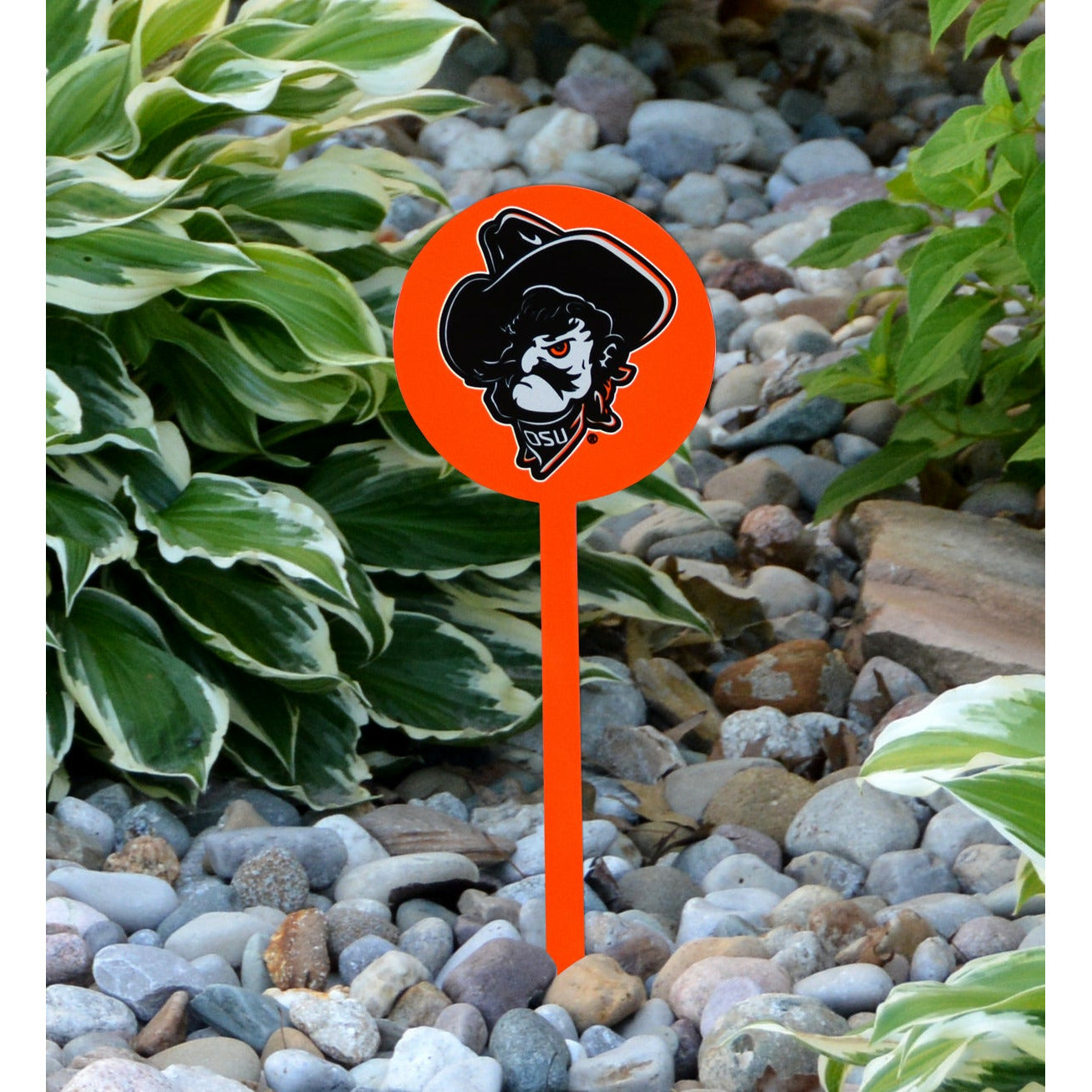 Oklahoma State Cowboys Orange Pete Steel Garden Stake