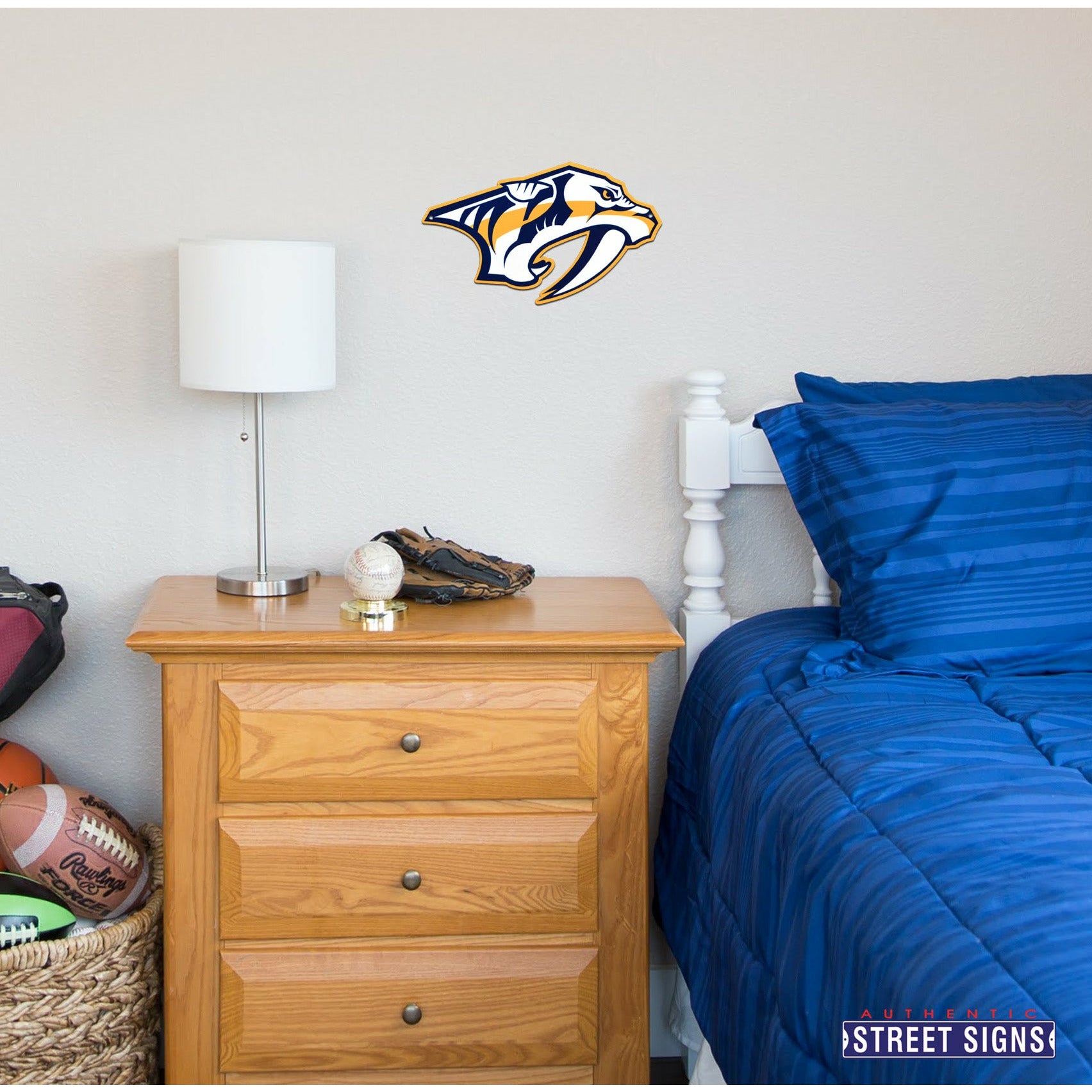 Nashville Predators 12" Spirit Size Steel Laser Cut Sign