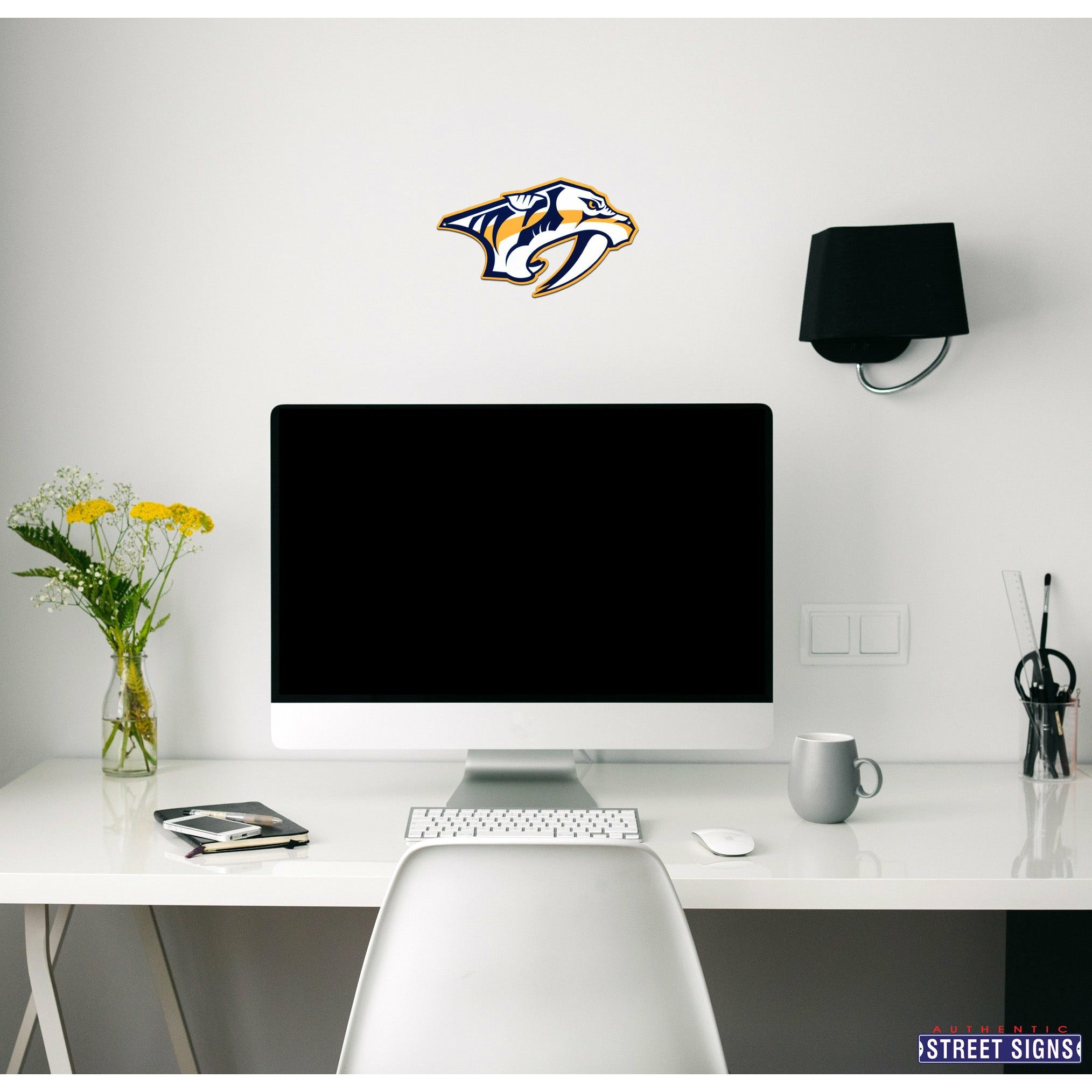 Nashville Predators 12" Spirit Size Steel Laser Cut Sign