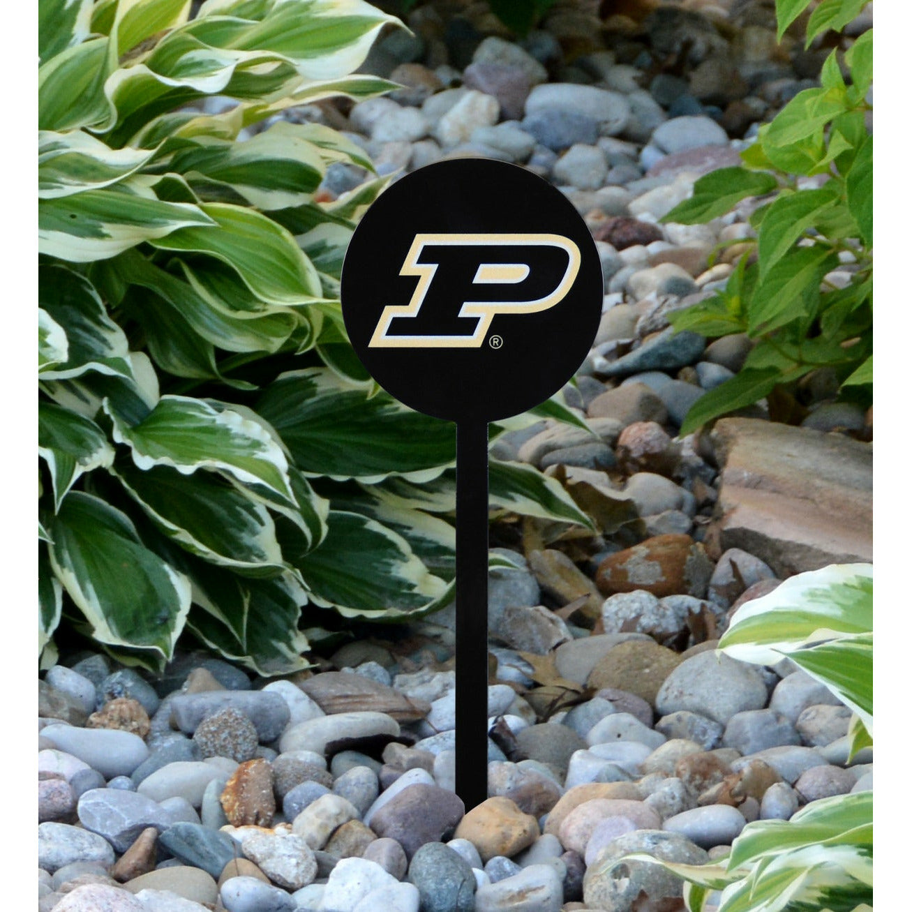 Purdue Boilermakers Black Steel Garden Stake