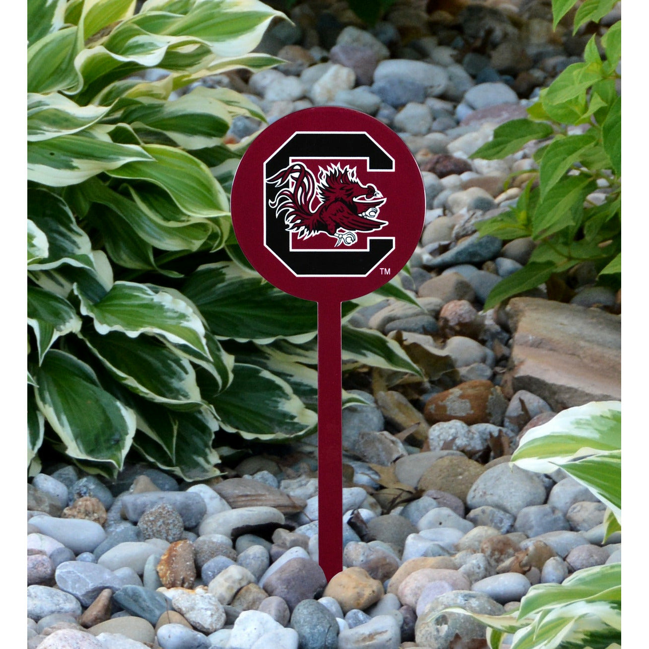 South Carolina Gamecocks Red Steel Garden Stake