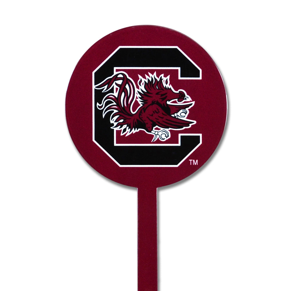South Carolina Gamecocks Red Steel Garden Stake