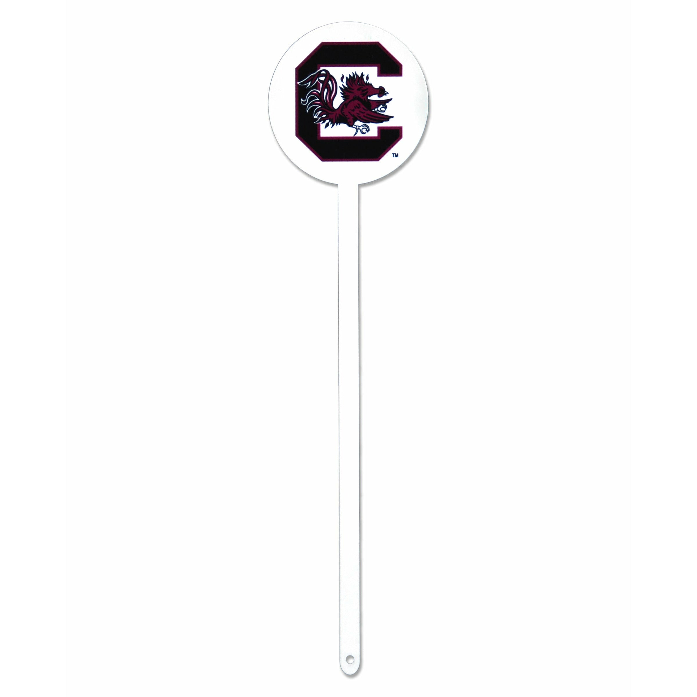 South Carolina Gamecocks White Steel Garden Stake