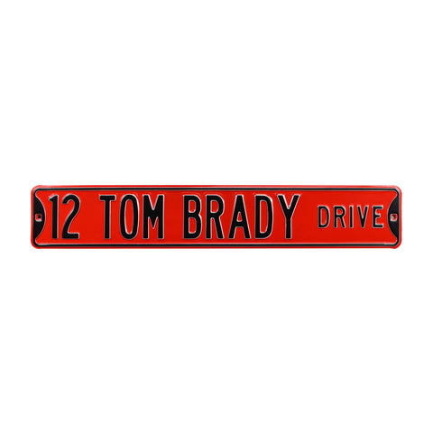 Tampa Bay Buccaneers - 12 TOM BRADY DRIVE - Embossed Steel Street Sign