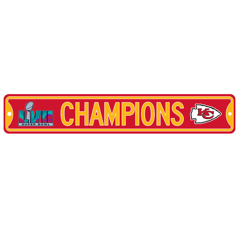 Kansas City Chiefs Super Bowl Champs Metal Sign