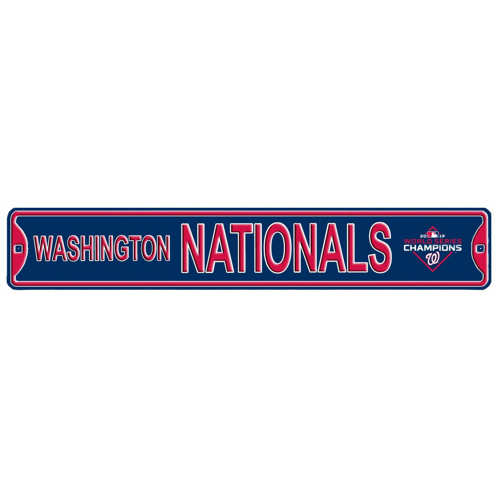 Washington Nationals - WORLD SERIES CHAMPS - Embossed Steel Street Sign