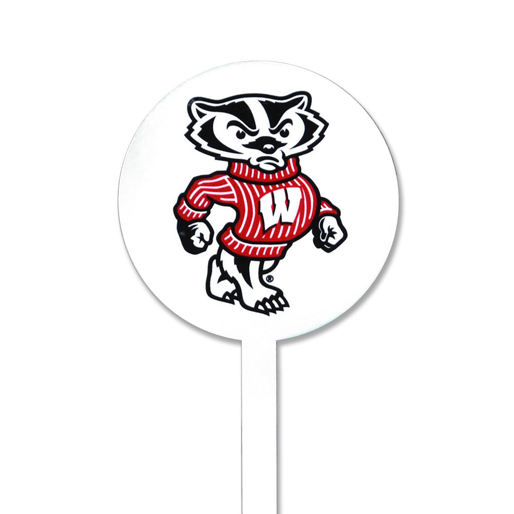 Wisconsin Badgers Bucky Steel Garden Stake
