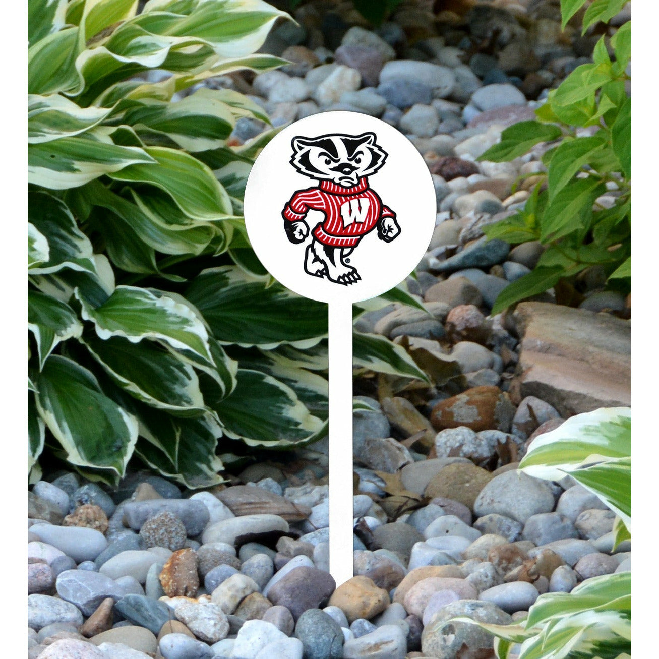 Wisconsin Badgers Bucky Steel Garden Stake