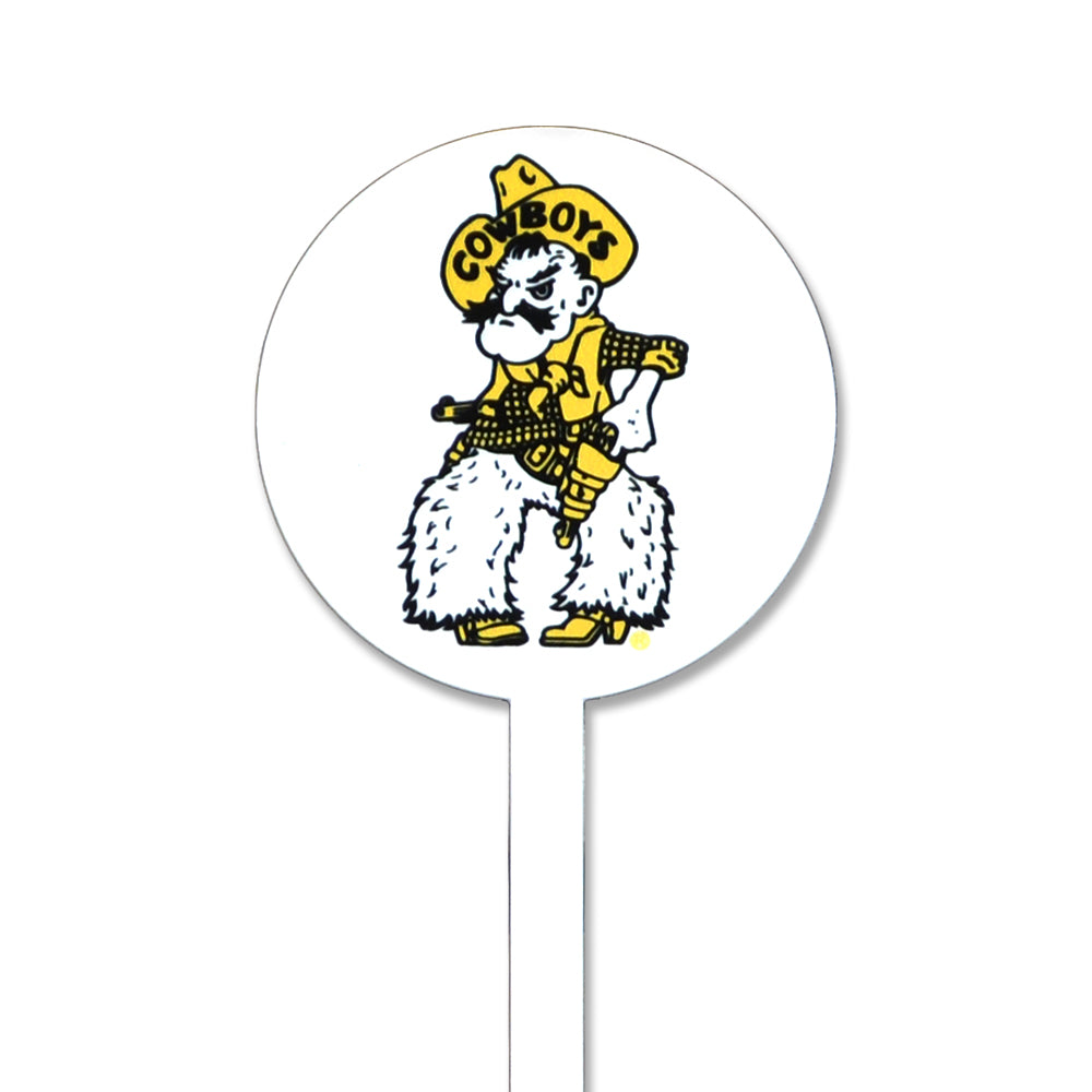 Wyoming Cowboys Pistol Pete Steel Garden Stake