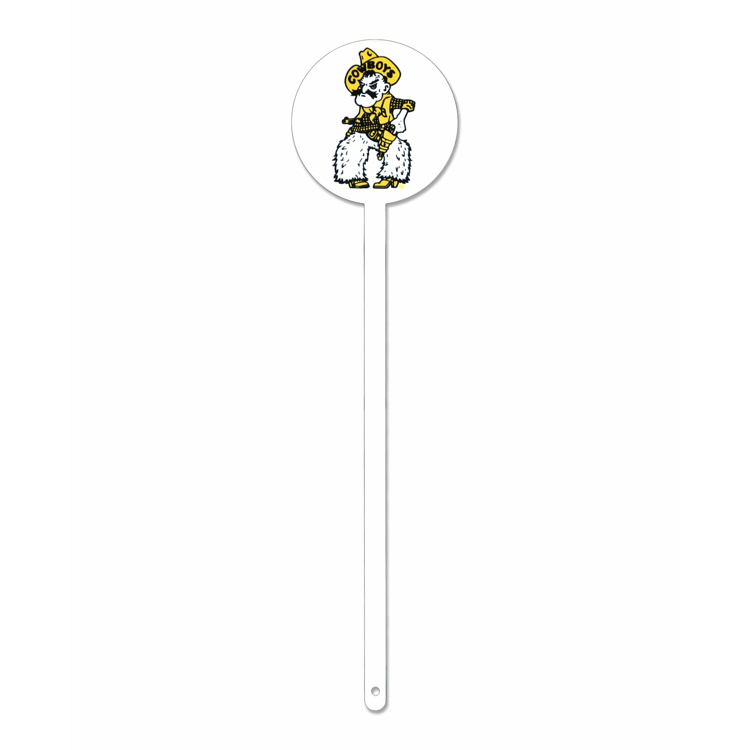 Wyoming Cowboys Pistol Pete Steel Garden Stake