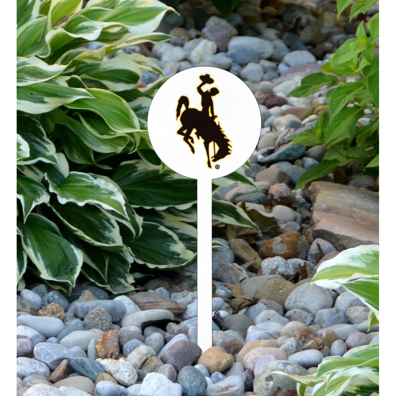 Wyoming Cowboys Steel Garden Stake
